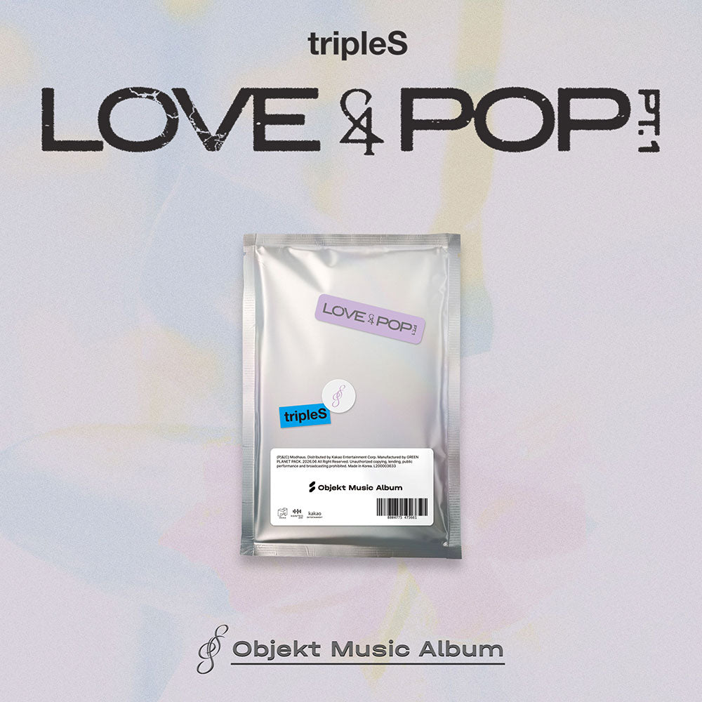 TRIPLES MINI ALBUM - LOVE&POP PT.1 (OBJEKT MUSIC ALBUM VER.) + WITHMUU PHOTOCARD (PRE-ORDER)