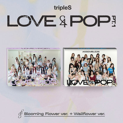TRIPLES MINI ALBUM - LOVE&POP PT.1 + APPLEMUSIC PHOTOCARD