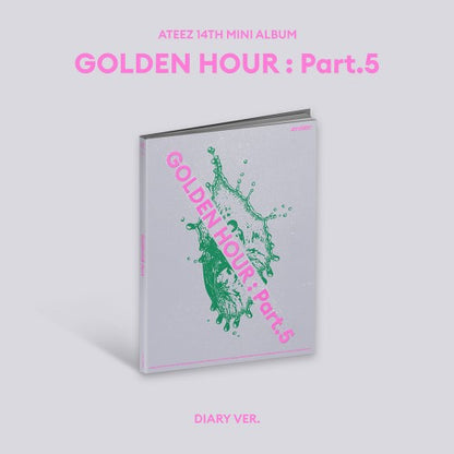 ATEEZ 13TH MINI ALBUM - GOLDEN HOUR : PART.5 (KOREA VER.) + APPLEMUSIC PHOTOCARD + PHOTO BOOKMARK (PRE-ORDER)