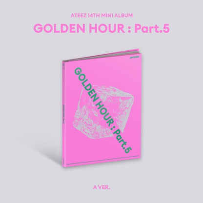 ATEEZ 13TH MINI ALBUM - GOLDEN HOUR : PART.5 (KOREA VER.) + APPLEMUSIC PHOTOCARD + PHOTO BOOKMARK (PRE-ORDER)