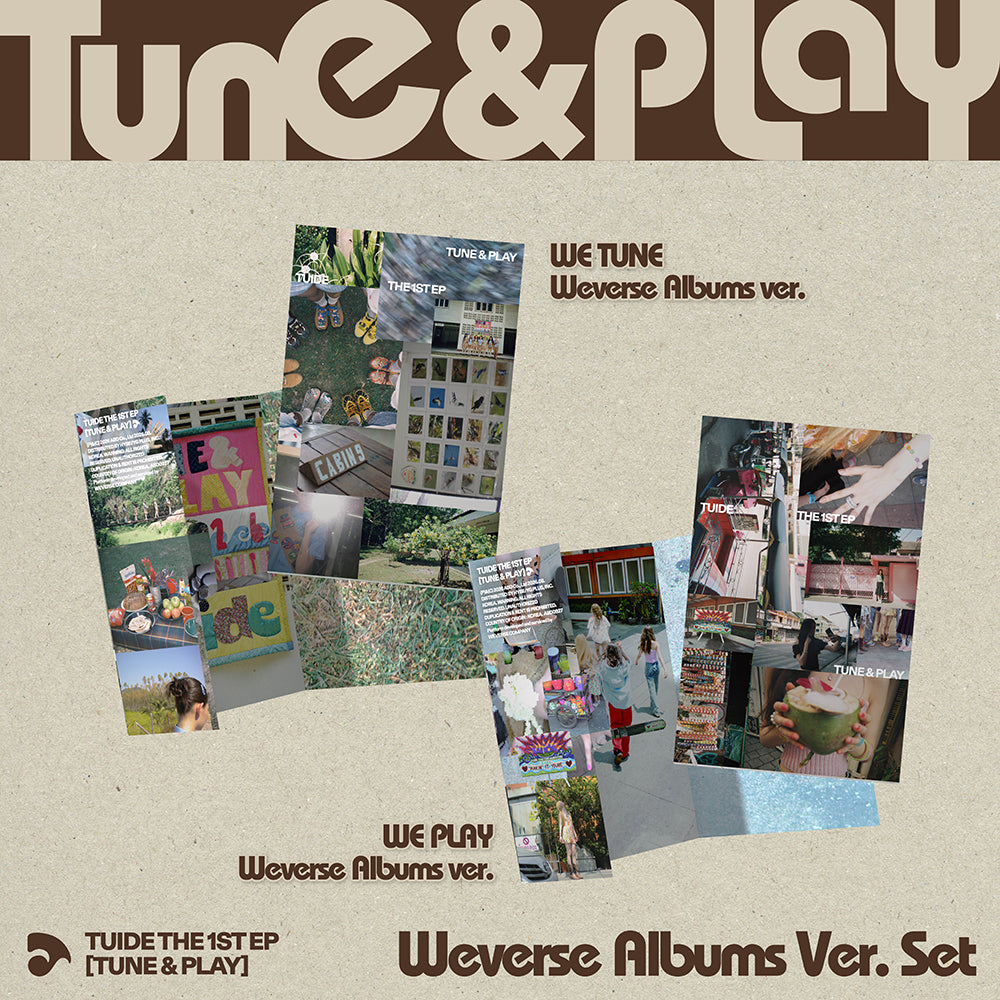 TUIDE 1ST EP ALBUM - TUNE & PLAY (WEVERSE ALBUMS VER.) + APPLEMUSIC LOGO MAGNET + POLAROID PHOTOCARD (PRE-ORDER)