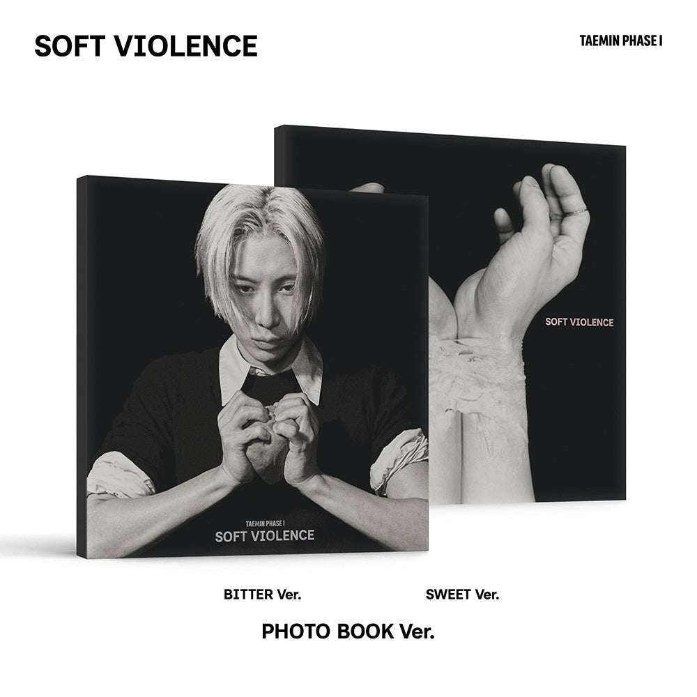 TAEMIN ALBUM - PHASE I : SOFT VIOLENCE (PHOTOBOOK VER.) + WITHMUU PHOTOCARD (FS & VC VER.) (PRE-ORDER)