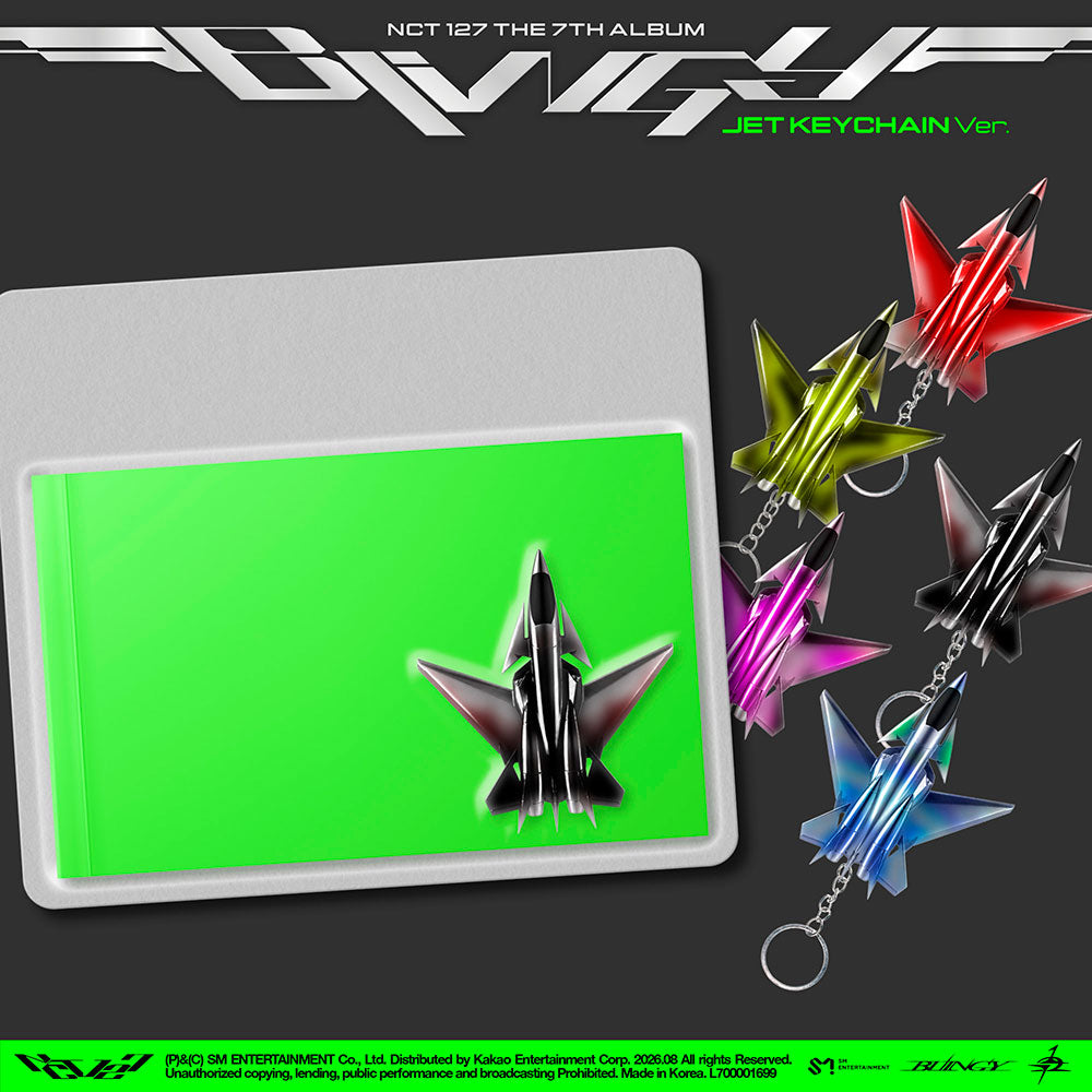 NCT 127 7TH ALBUM - BLINGY (JET KEYCHAIN VER.) (PRE-ORDER)