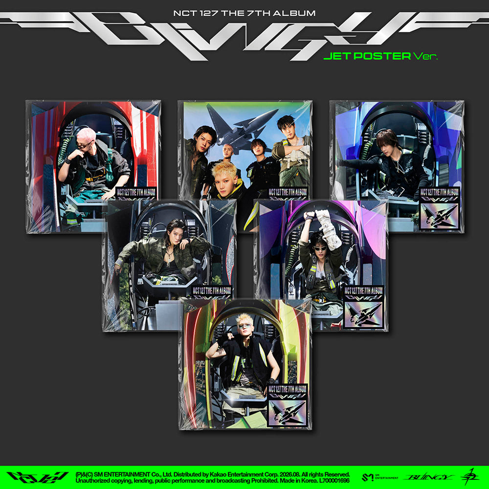 NCT 127 7TH ALBUM - BLINGY (JET POSTER VER.) + WITHMUU PHOTOCARD (LD VER.) (PRE-ORDER)