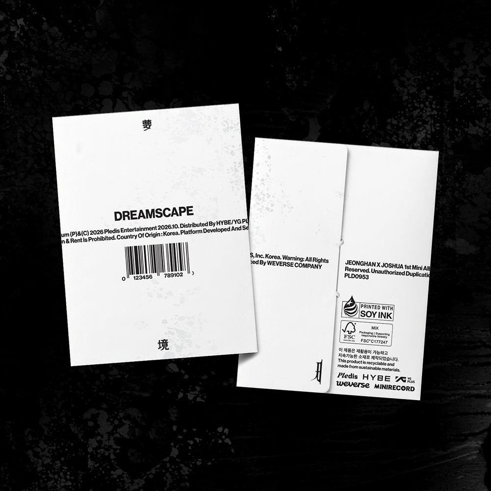 JEONGHAN X JOSHUA 1ST MINI ALBUM - DREAMSCAPE (WEVERSE ALBUMS VER.) + APPLEMUSIC PHOTOCARD (PRE-ORDER)