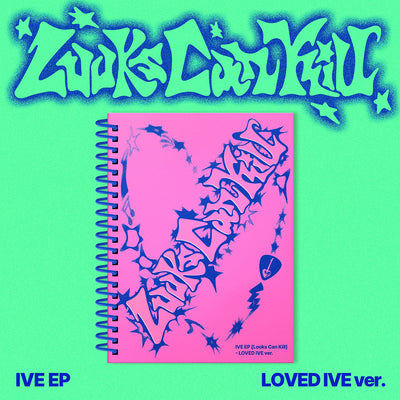 IVE 5TH EP ALBUM - LOOKS CAN KILL (LOVED IVE VER.) + APPLEMUSIC PHOTOCARD (PRE-ORDER)