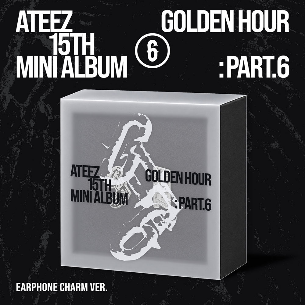 ATEEZ 15TH MINI ALBUM - GOLDEN HOUR : PART.6 (EARPHONE CHARM VER.) + WITHMUU PHOTOCARD (PRE-ORDER)