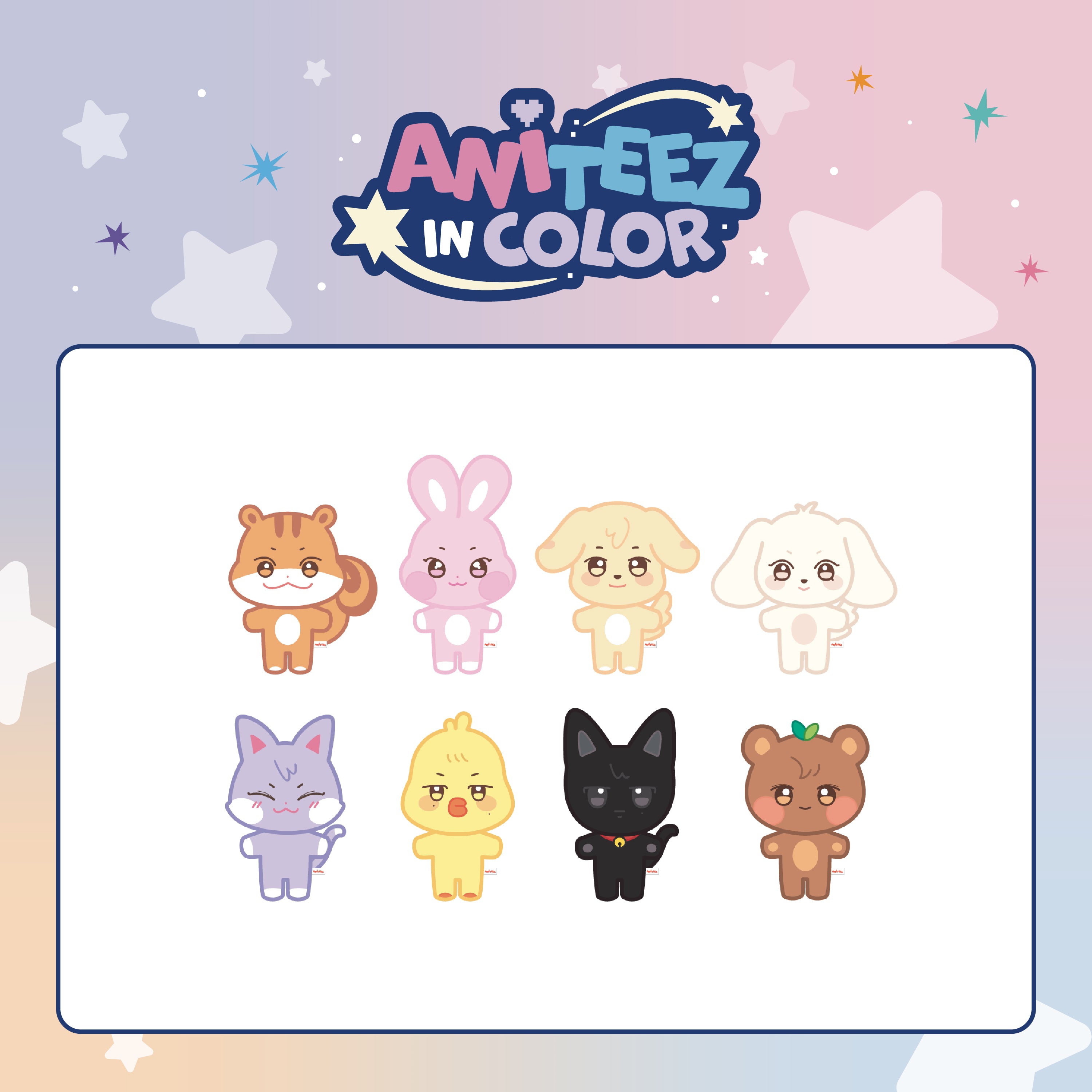 ATEEZ X ANITEEZ POP-UP STORE [ANITEEZ IN COLOR] OFFICIAL MD - 01. ANITEEZ PLUSH DOLL (PRE-ORDER)