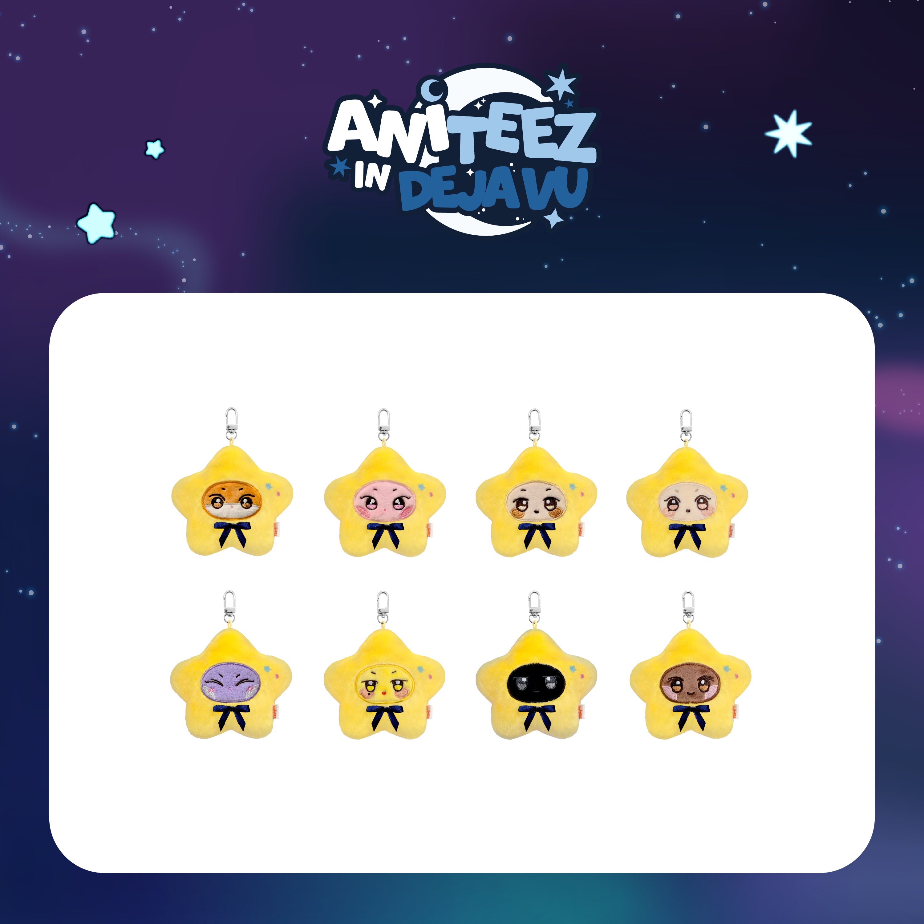 ATEEZ X ANITEEZ POP-UP [ANITEEZ IN DEJA VU] OFFICIAL MD - 03. STAR ANITEEZ KEYRING (PRE-ORDER)