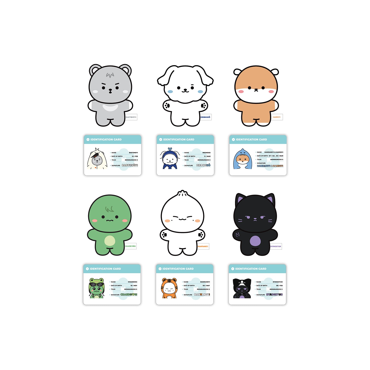 MONSTA X POP-UP STORE MONMUNGCHI X : WELCOME PARTY OFFICIAL MD - 03. MONMUNGCHI X MINI MINI DOLL