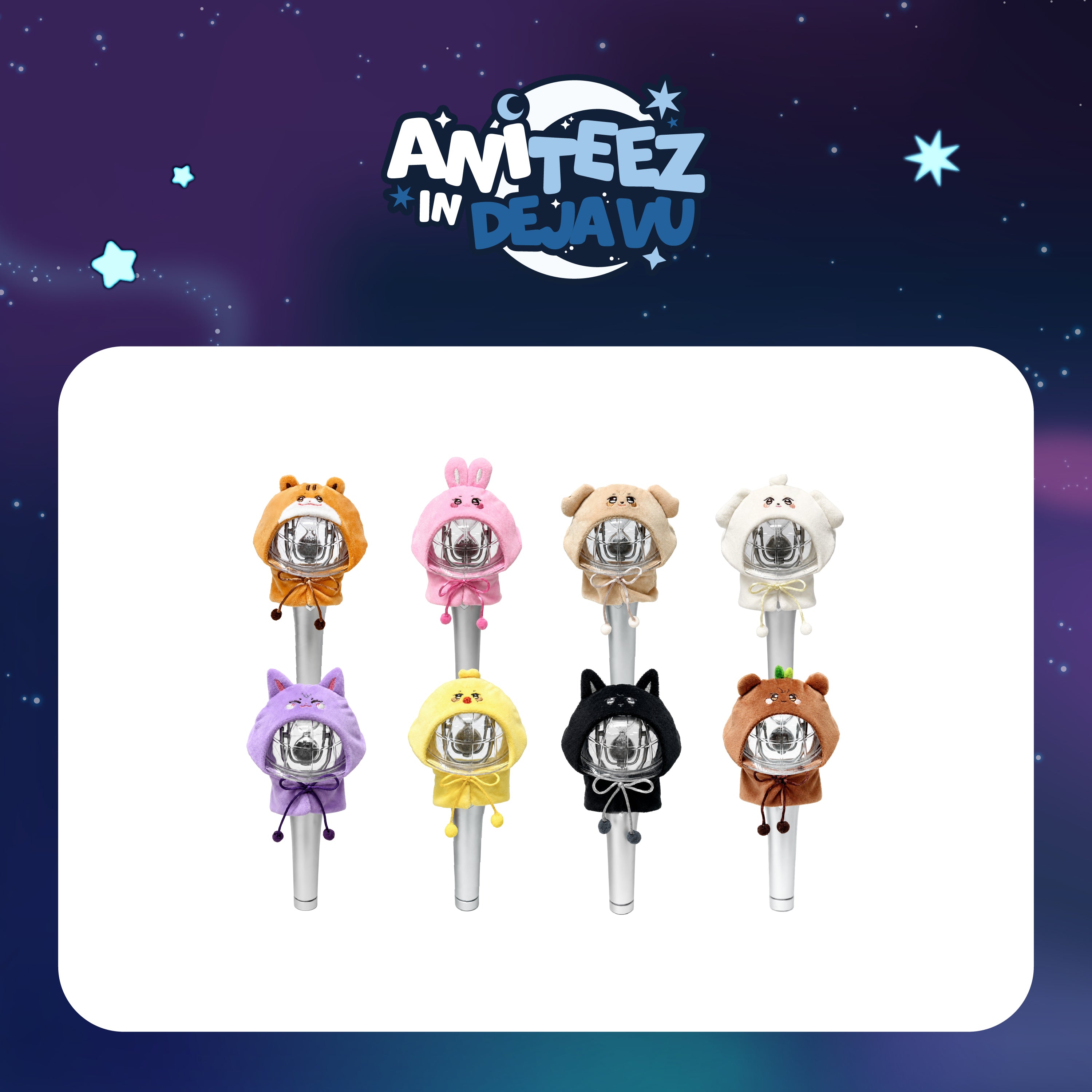 ATEEZ X ANITEEZ POP-UP [ANITEEZ IN DEJA VU] OFFICIAL MD - 04. LIGHT STICKER COVER (PRE-ORDER)