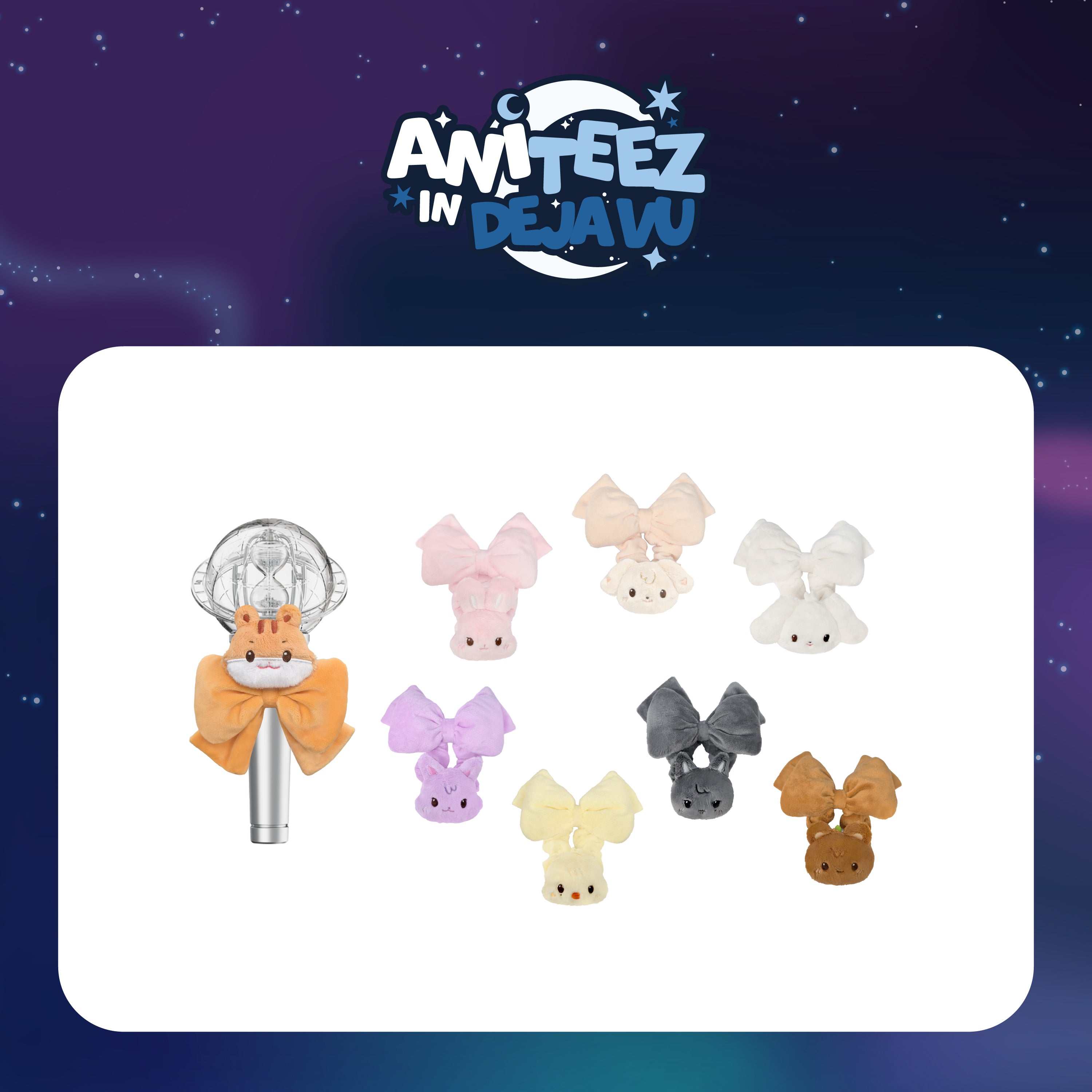 ATEEZ X ANITEEZ POP-UP [ANITEEZ IN DEJA VU] OFFICIAL MD - 05. TINY LIGHT STICKER SCRUNCHIE (PRE-ORDER)