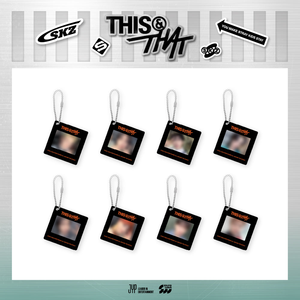 STRAY KIDS [THIS & THAT] POP-UP STORE OFFICIAL MD - 06. PHOTO KEYRING (WEEK 1) (PRE-ORDER)