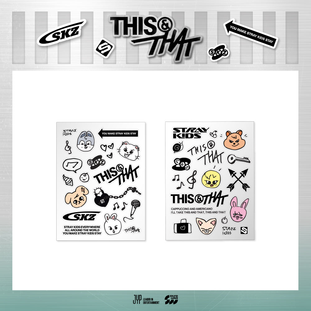 STRAY KIDS [THIS & THAT] POP-UP STORE OFFICIAL MD - 07. TATTOO STICKER (WEEK 1) (PRE-ORDER)