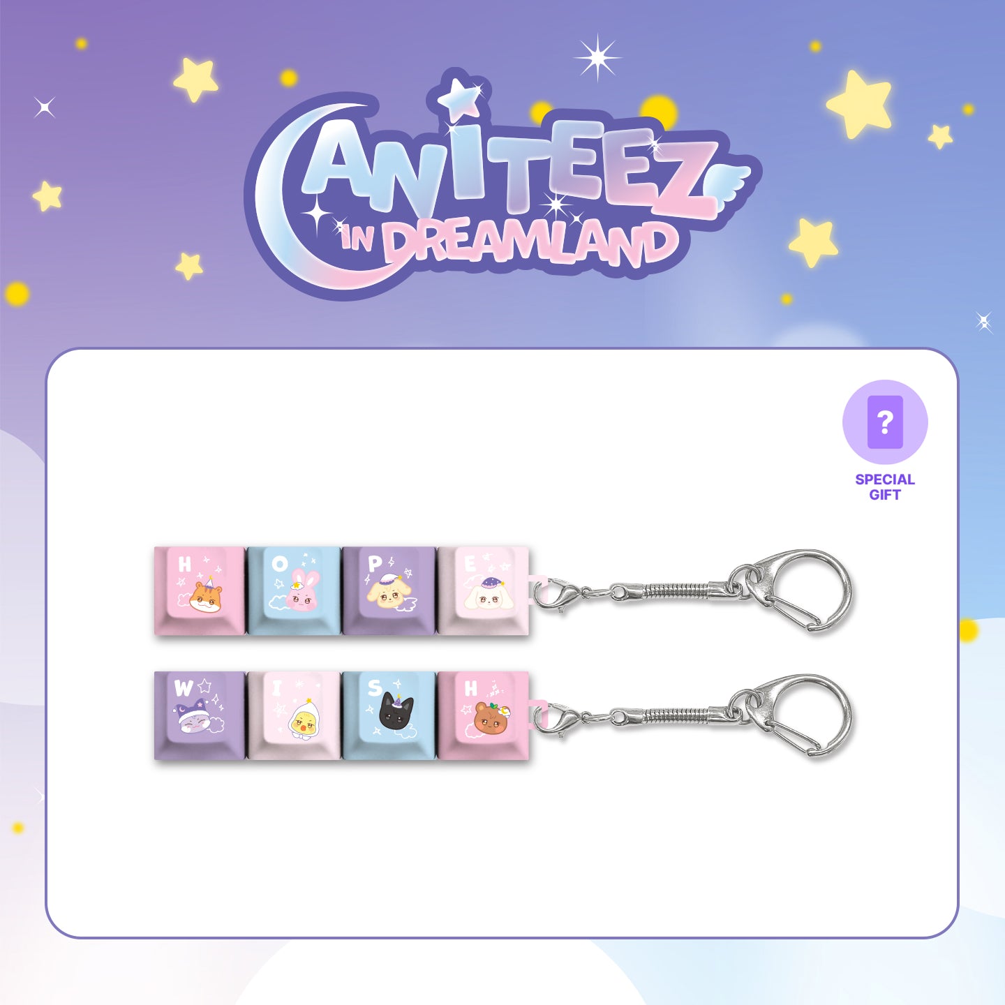 ATEEZ X ANITEEZ [ANITEEZ IN DREAMLAND] OFFICIAL MD - 08. KEY-CAP KEYRING