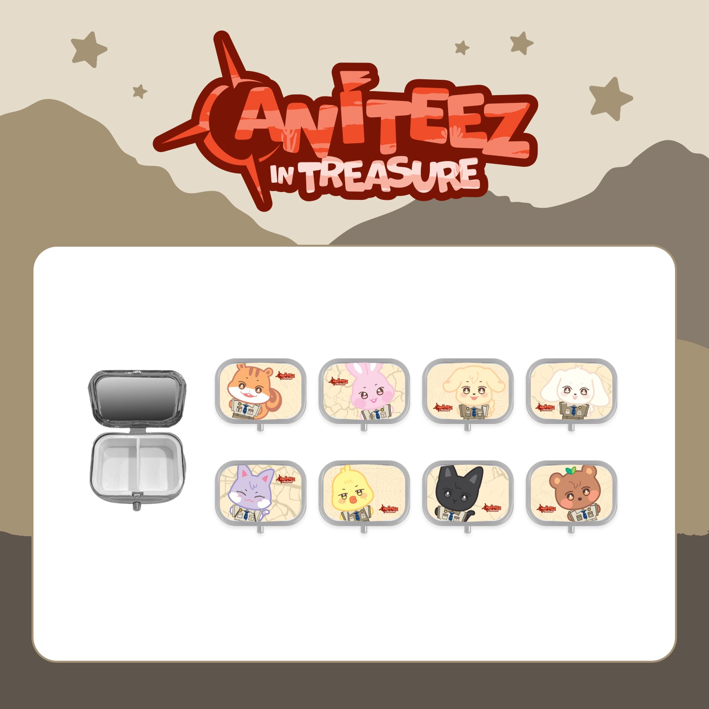 ATEEZ X ANITEEZ [ANITEEZ IN TREASURE] OFFICIAL MD - 08. TREASURE IN CASE (PRE-ORDER)