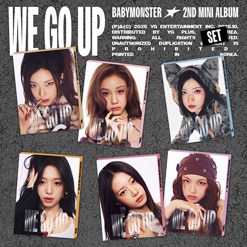 BABYMONSTER 2ND MINI ALBUM - WE GO UP (PATTERN VER.) + WITHMUU PHOTOCARD (PRE-ORDER)