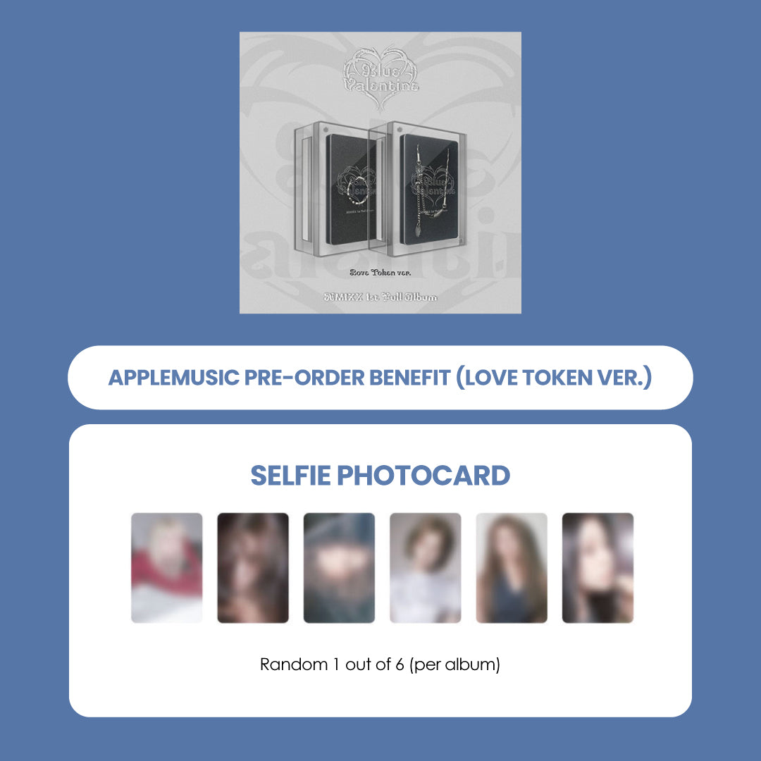 NMIXX 1ST ALBUM - BLUE VALENTINE (LOVE TOKEN VER.) + APPLEMUSIC PHOTOCARD (PRE-ORDER)