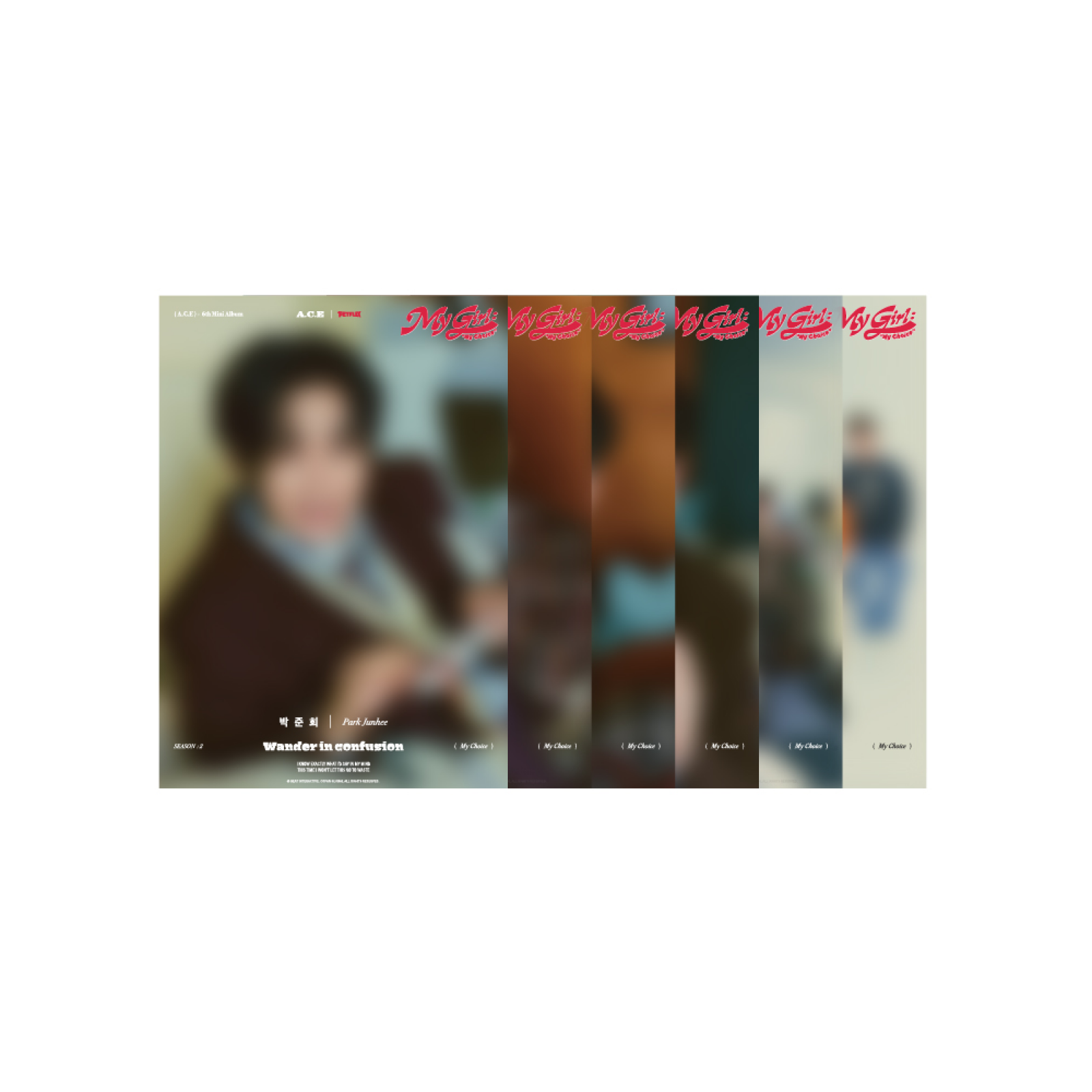 A.C.E 6TH MINI ALBUM [MY GIRL : MY CHOICE ] OFFICIAL MD - 06. MINI POSTER SET