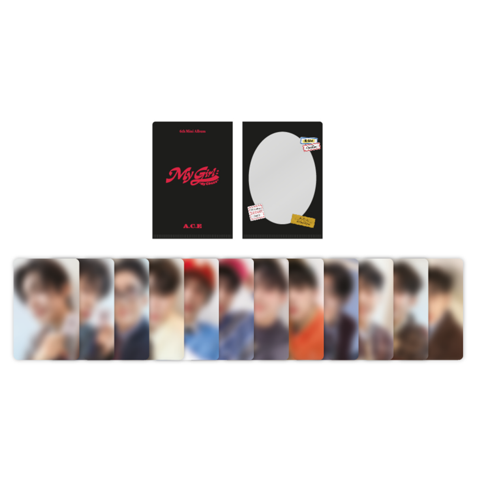 A.C.E 6TH MINI ALBUM [MY GIRL : MY CHOICE ] OFFICIAL MD - 04. MINI L HOLDER & PHOTOCARD SET