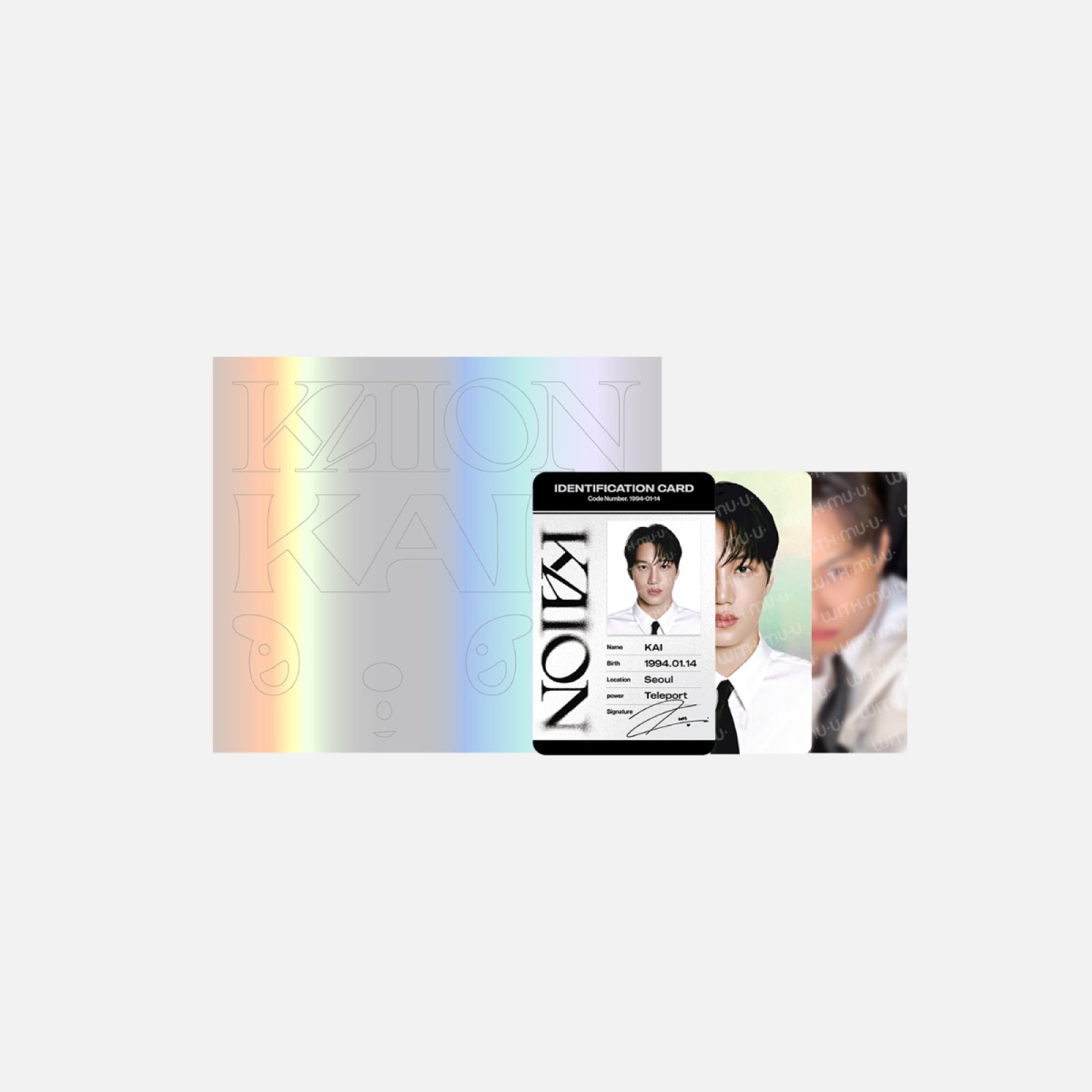 KAI 2025 SOLO CONCERT TOUR [KAION] ENCORE IN SEOUL OFFICIAL MD - 07. ID CARD + DECO STICKER SET (PRE-ORDER)