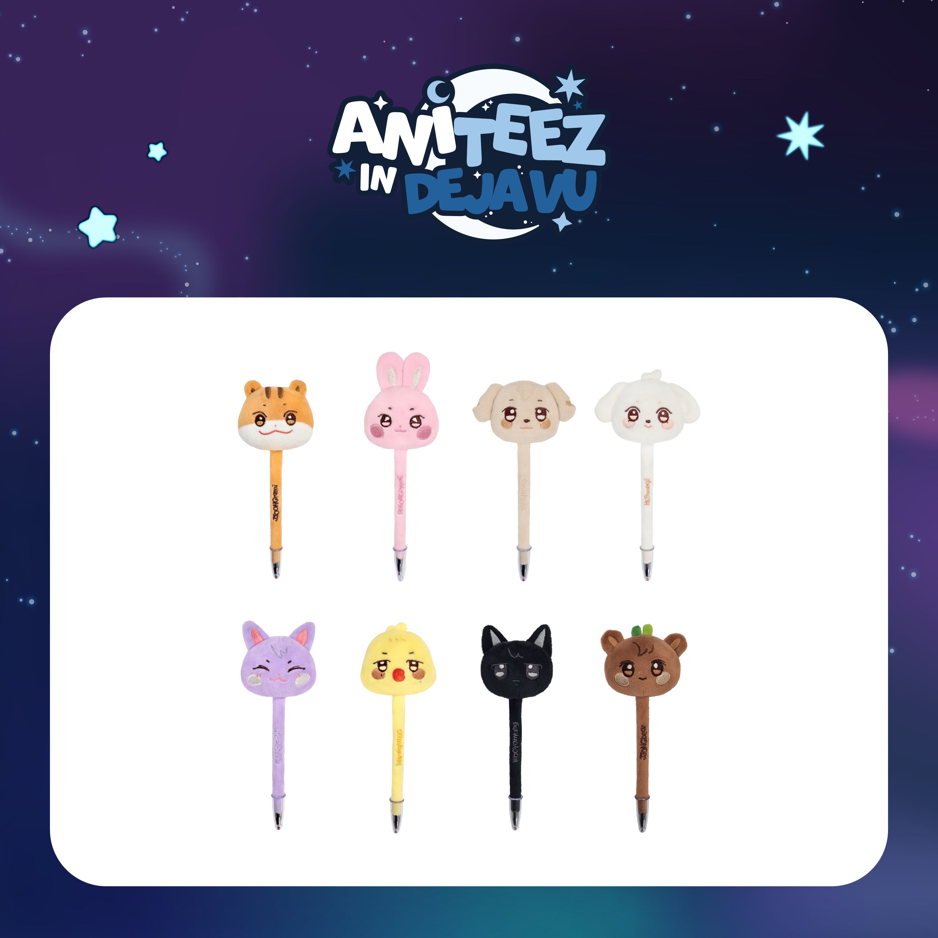 ATEEZ X ANITEEZ POP-UP [ANITEEZ IN DEJA VU] OFFICIAL MD - 10. PLUSH BALL PEN (PRE-ORDER)