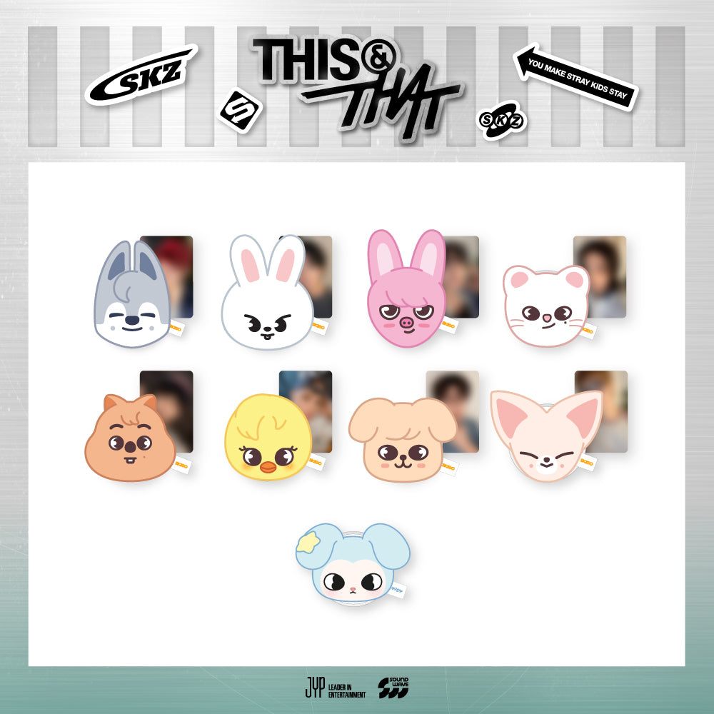 STRAY KIDS [THIS & THAT] POP-UP STORE OFFICIAL MD - 11. PLUSH MAGNETIC HOLDER (WEEK 1) (PRE-ORDER)