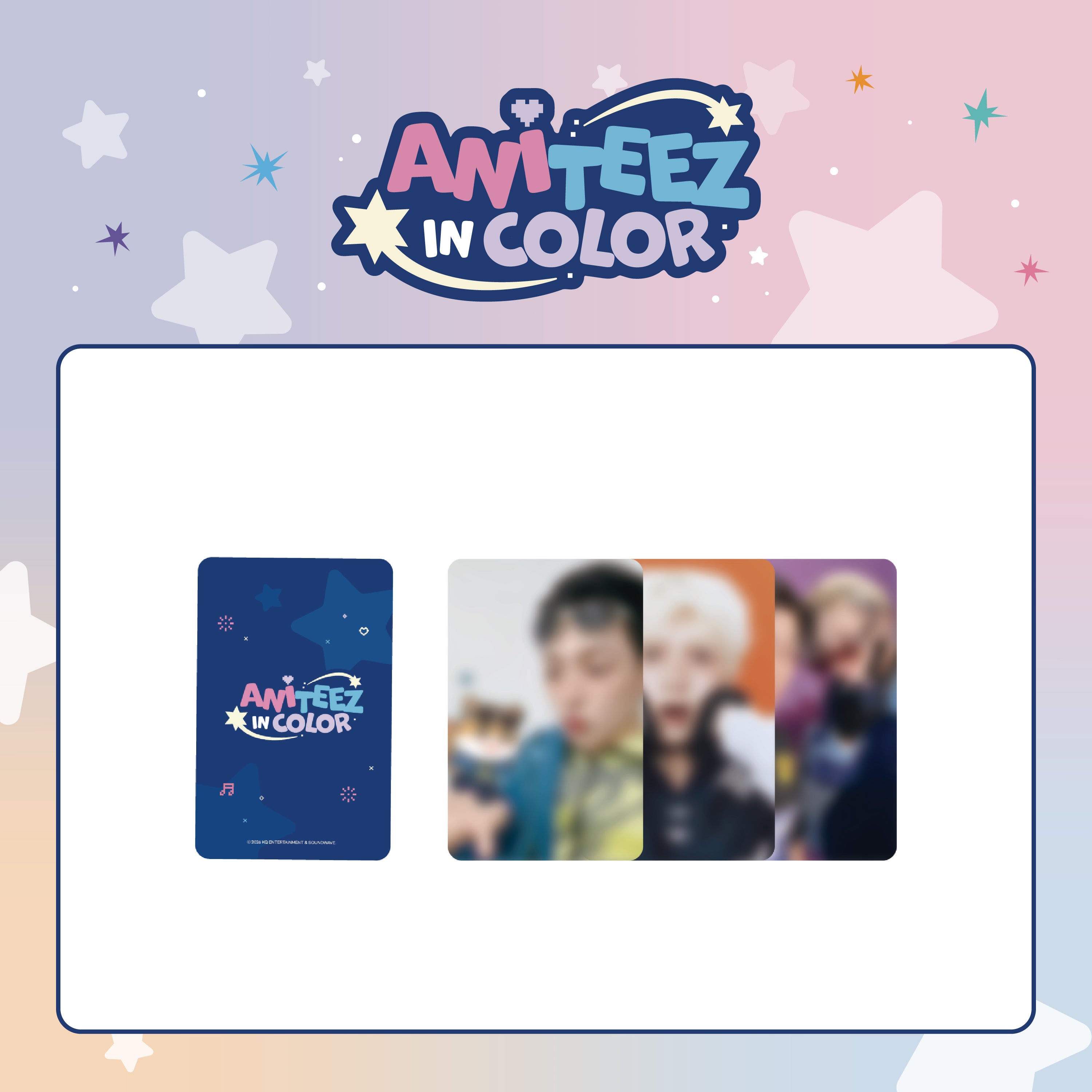 ATEEZ X ANITEEZ POP-UP STORE [ANITEEZ IN COLOR] OFFICIAL MD - 18. RANDOM TRADING CARD (PRE-ORDER)