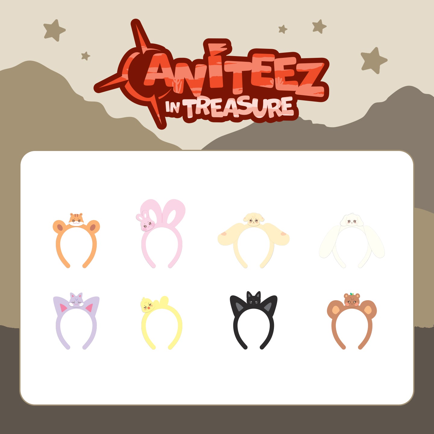 ATEEZ X ANITEEZ [ANITEEZ IN TREASURE] OFFICIAL MD - 18. HAIR BAND (PRE-ORDER)
