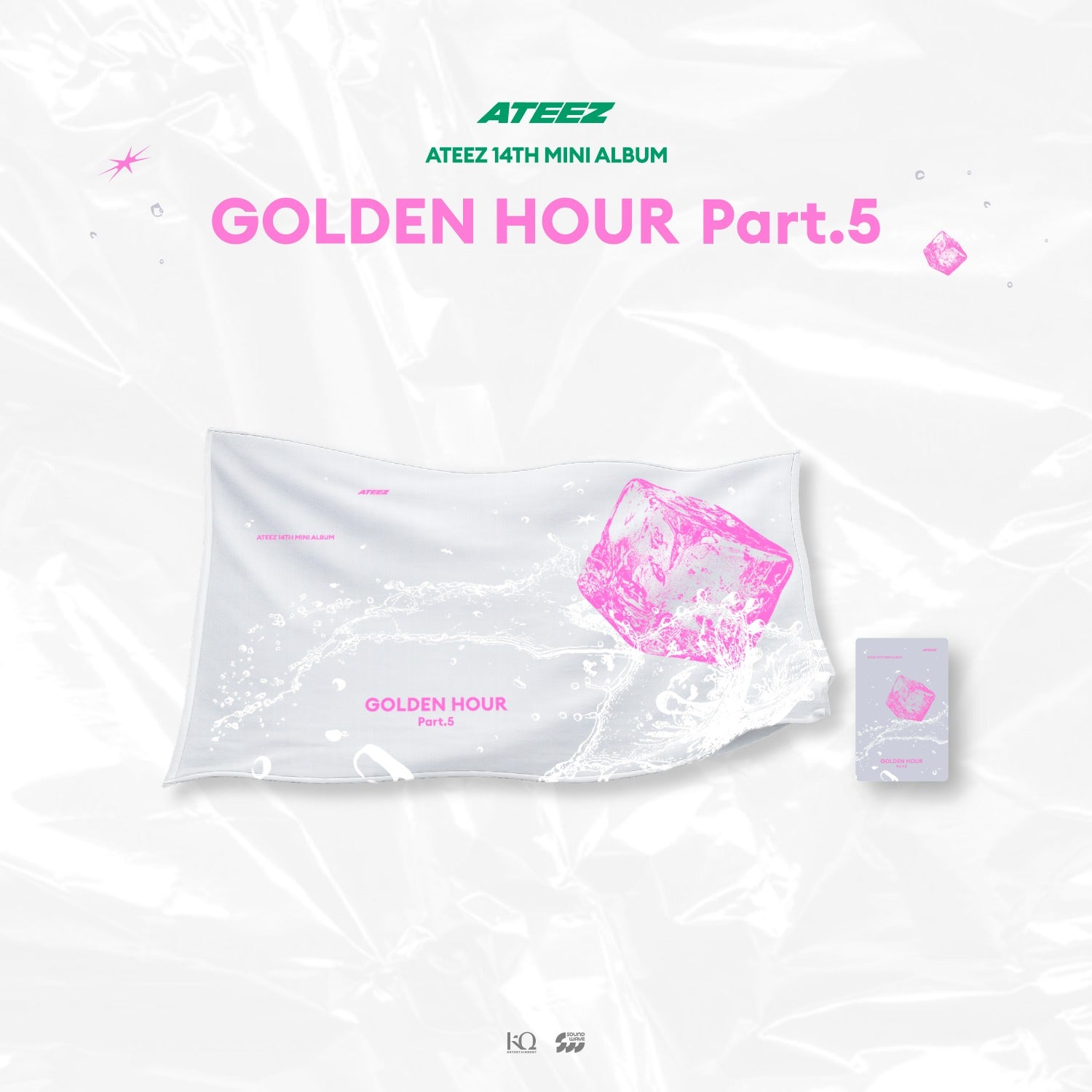 ATEEZ POP-UP STORE [GOLDEN HOUR : PART.5] OFFICIAL MD - 08. SLOGAN TOWEL (PRE-ORDER)