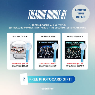 TREASURE BUNDLE #1 - LIGHT STICK + JAPAN 1ST MINI ALBUM