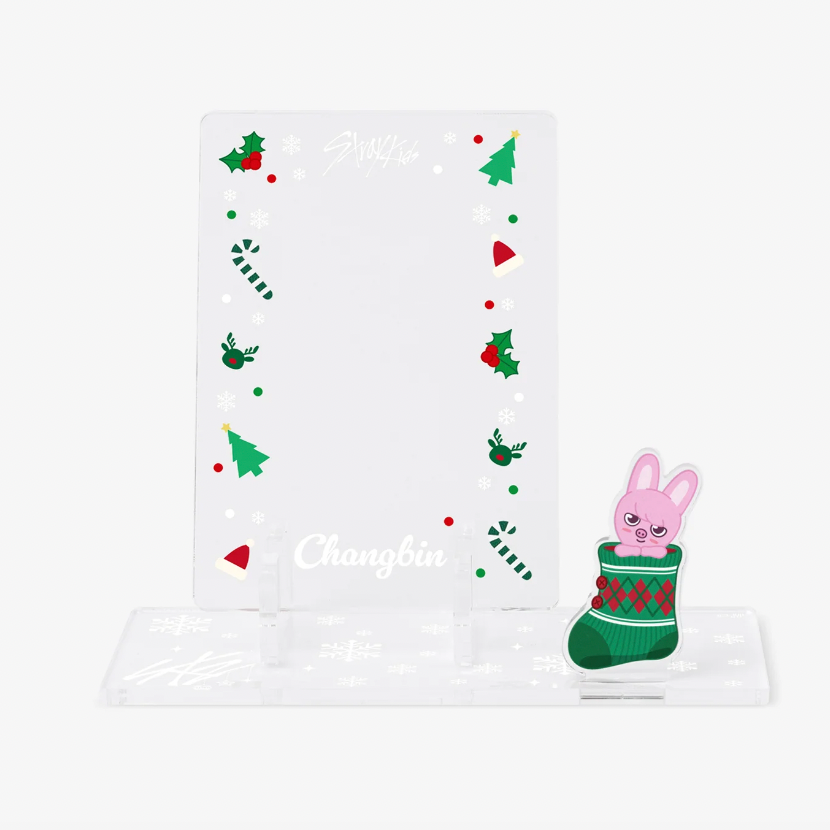 STRAY KIDS XMAS POPUP STORE 2023 OFFICIAL MD - 08. ACRYLIC PHOTOCARD FRAME