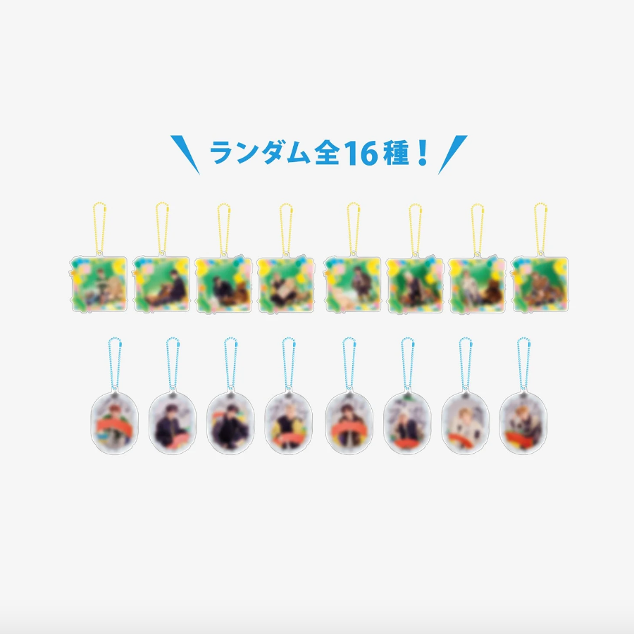 STRAY KIDS FAN CONNECTING 2024 [SKZ TOY WORLD] OFFICIAL MD - 16. RANDOM PHOTO KEY HOLDER