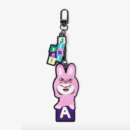 STRAY KIDS FAN CONNECTING 2024 [SKZ TOY WORLD] OFFICIAL MD - 23. EMBROIDERY KEY HOLDER