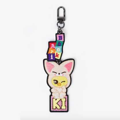 STRAY KIDS FAN CONNECTING 2024 [SKZ TOY WORLD] OFFICIAL MD - 23. EMBROIDERY KEY HOLDER