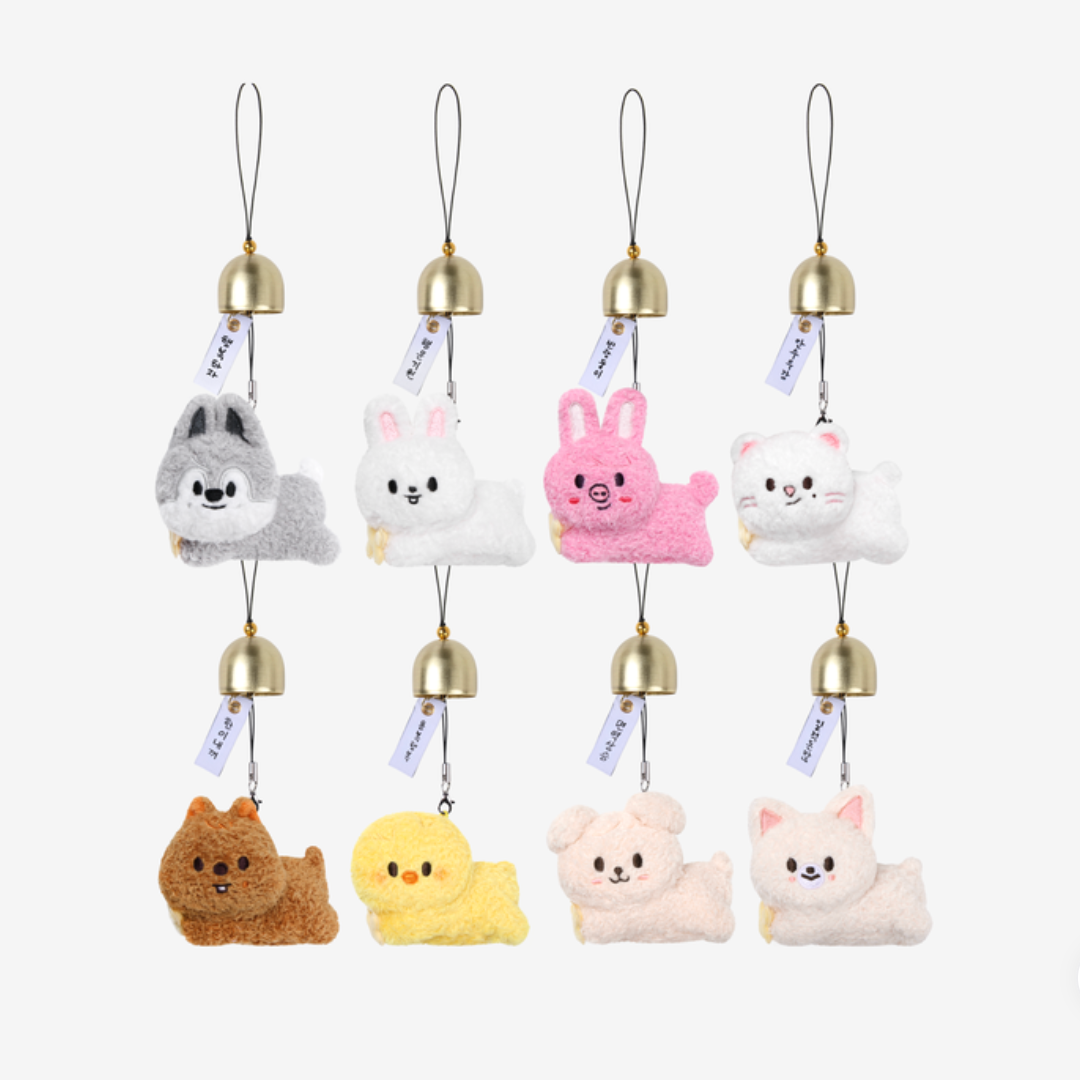 STRAY KIDS WORLD TOUR [RUN IT SEOUL] OFFICIAL MD - 05. PLUSH DOOR BELL KEYRING (PRE-ORDER)