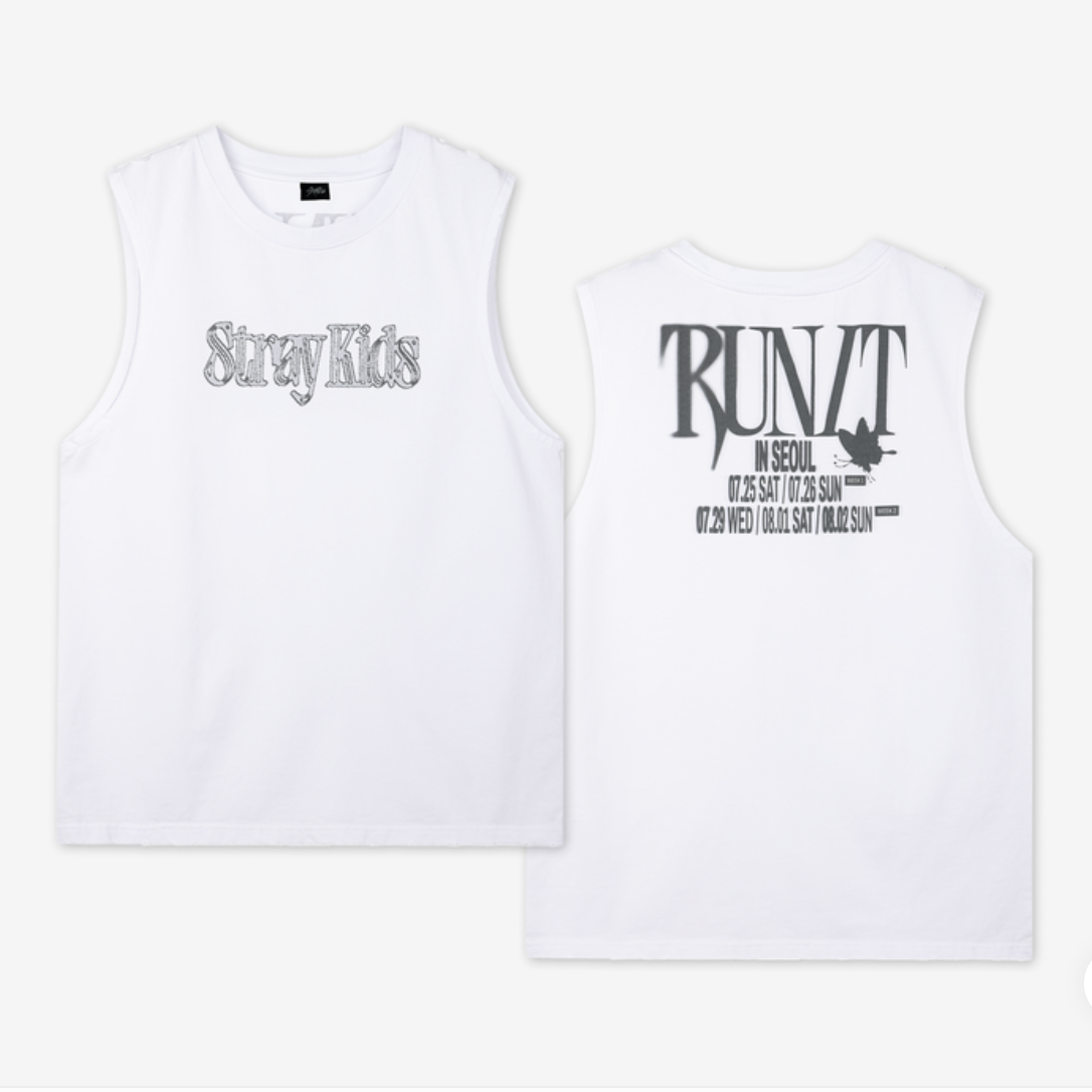 STRAY KIDS WORLD TOUR [RUN IT SEOUL] OFFICIAL MD - 18. SLEEVELESS TOP (PRE-ORDER)