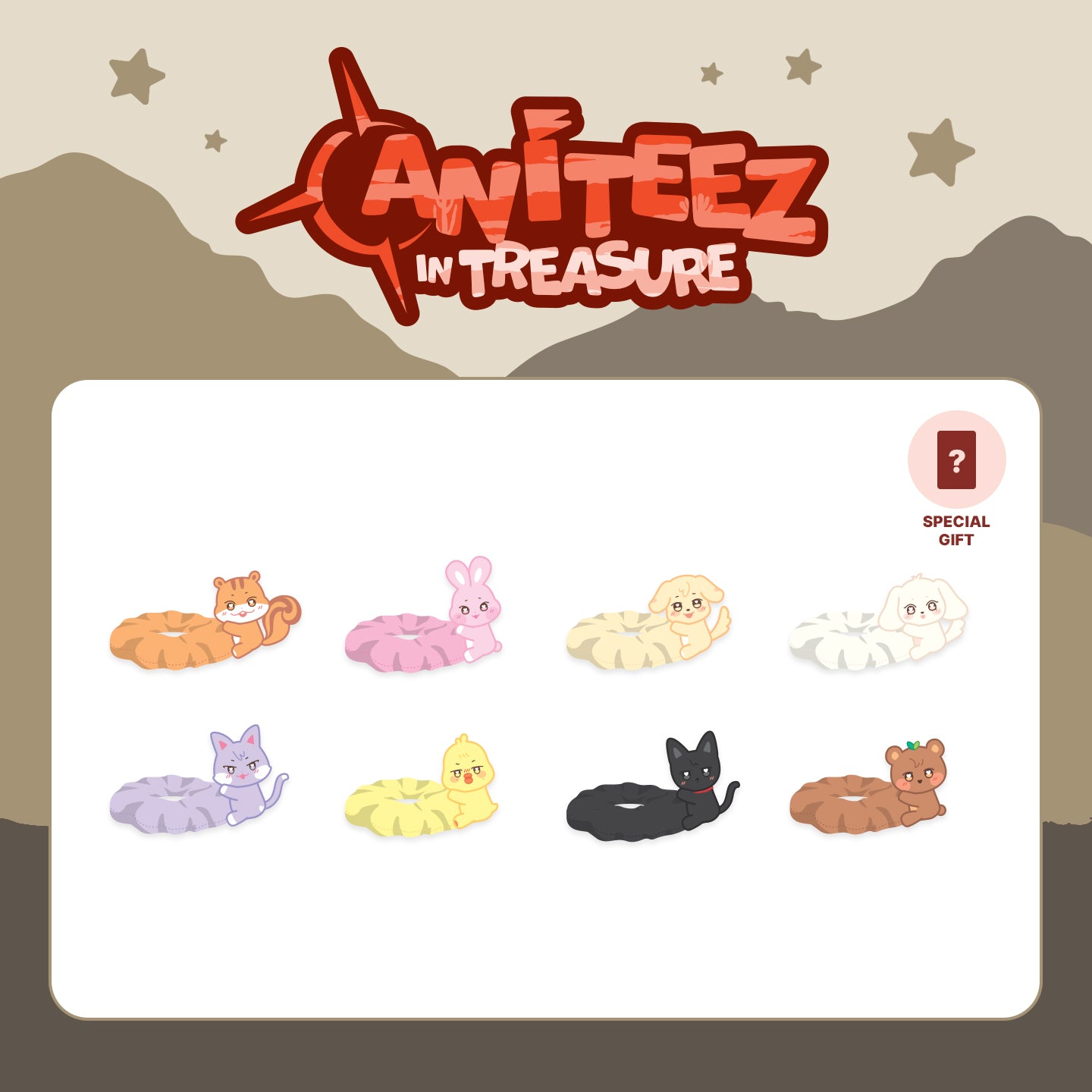 ATEEZ X ANITEEZ [ANITEEZ IN TREASURE] OFFICIAL MD - 21. LIGHT STICK STRAP (PRE-ORDER)