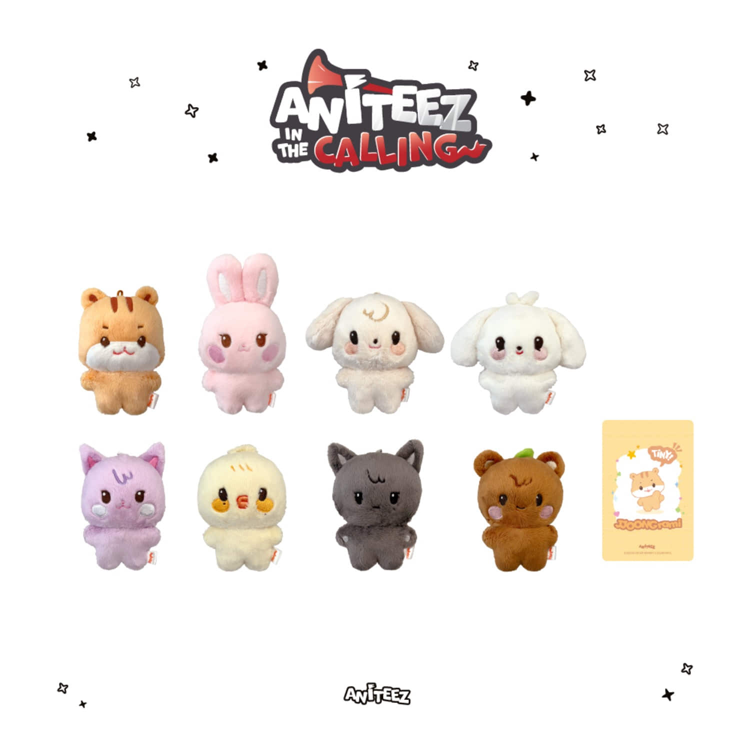 ATEEZ X ANITEEZ [ANITEEZ IN THE CALLING] OFFICIAL MD - 19. TINY ANITEEZ PLUSH DOLL (PRE-ORDER)