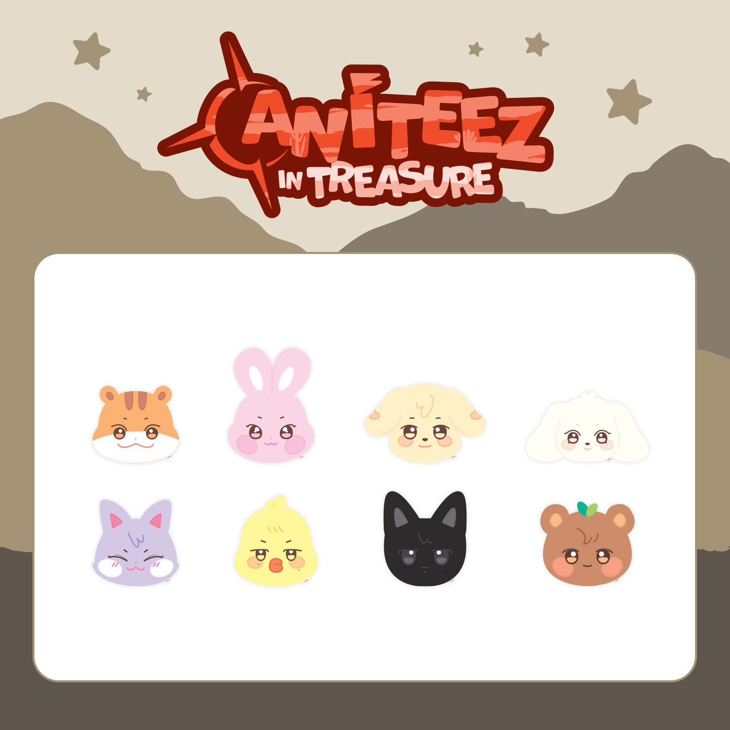 ATEEZ X ANITEEZ [ANITEEZ IN TREASURE] OFFICIAL MD - 26. PLUSH CUSHION (PRE-ORDER)