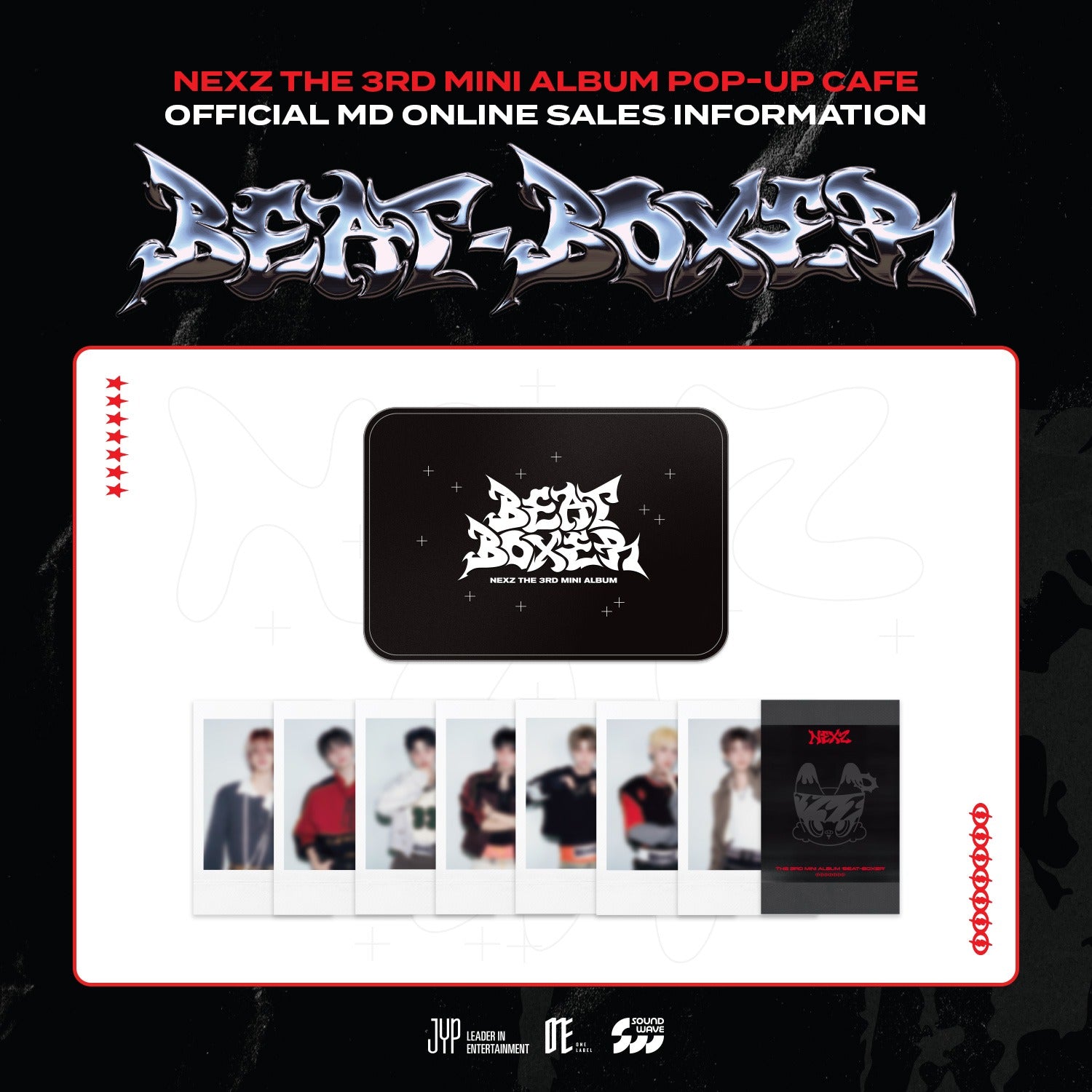 NEXZ 3RD MINI ALBUM [BEAT BOXER] POP-UP CAFE OFFICIAL MD - 07. POLAROID PHOTO SET (PRE-ORDER)