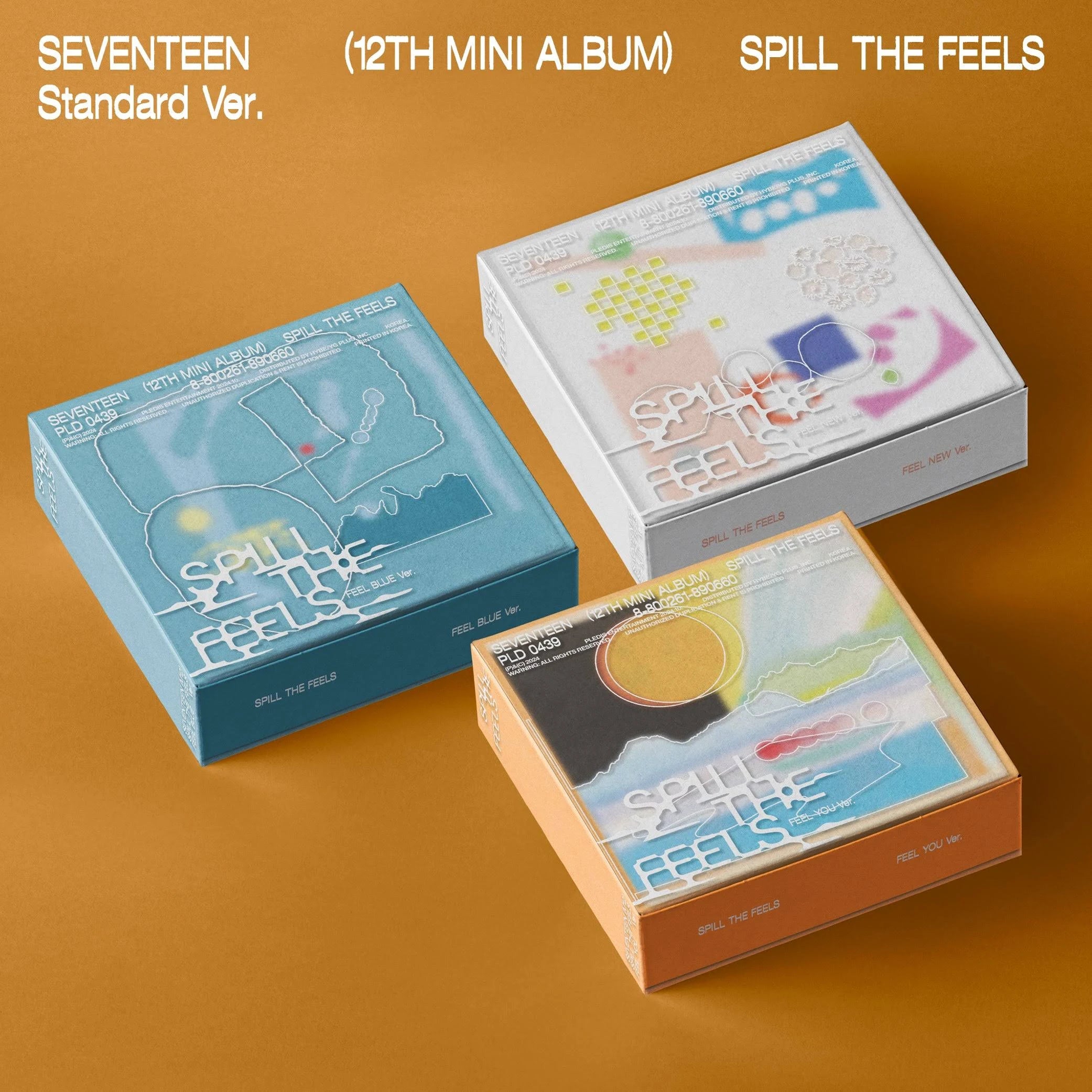 SEVENTEEN 12TH MINI ALBUM - SPILL THE FEELS (STANDARD VER.) + APPLEMUSIC PHOTOCARD