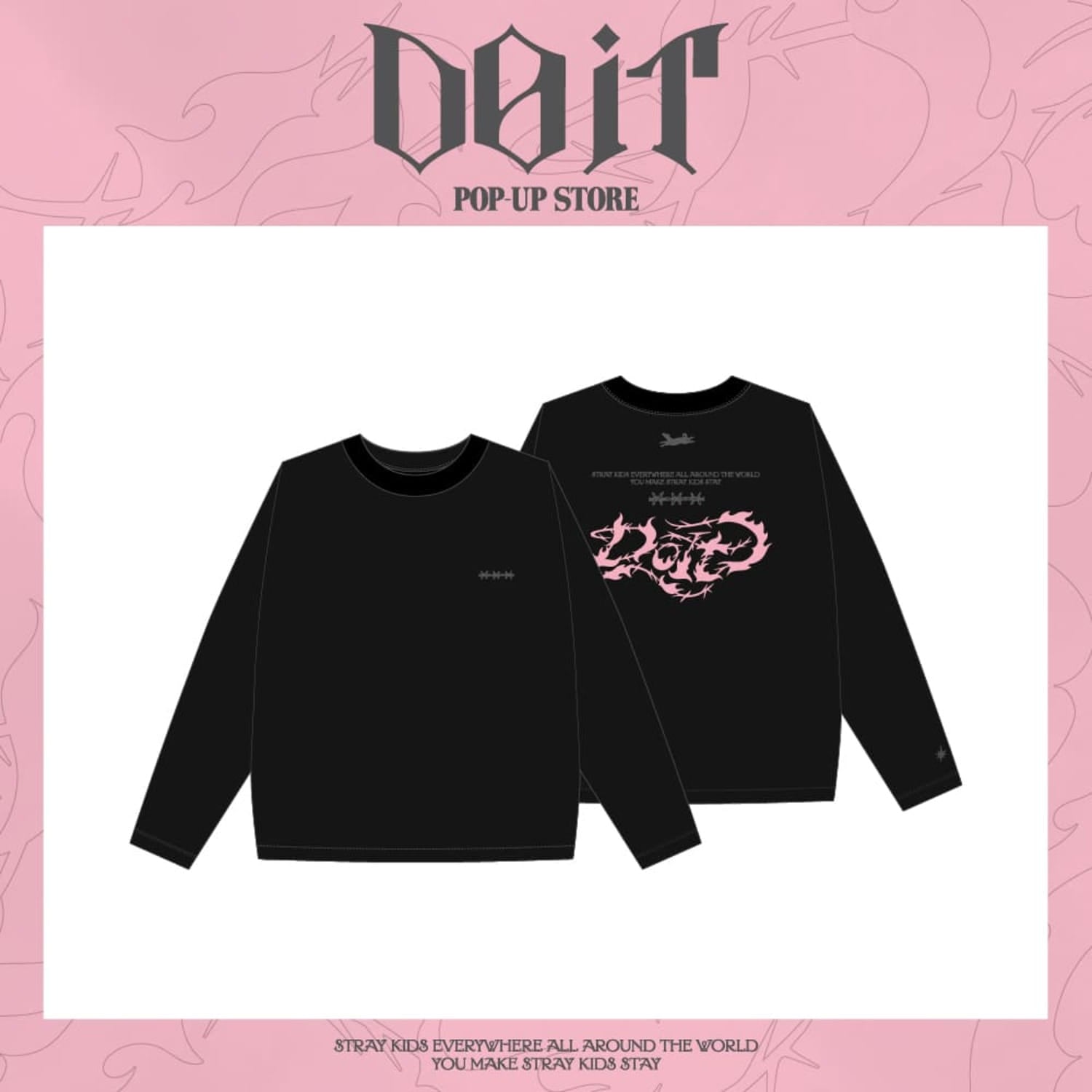 STRAY KIDS [DO IT] POP-UP STORE OFFICIAL MD - 07. LONG SLEEVE (PRE-ORDER)