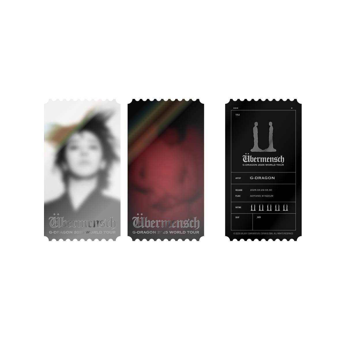 G-DRAGON 2025 WORLD TOUR OFFICIAL MD - 07. PHOTO TICKET (PRE-ORDER)