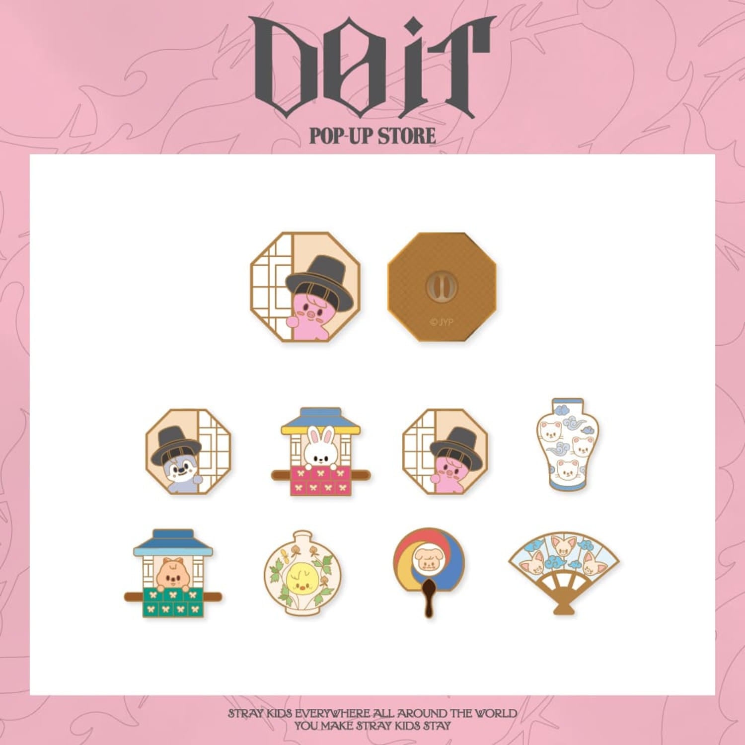 STRAY KIDS [DO IT] POP-UP STORE OFFICIAL MD - 11. SKZOO BADGE (PRE-ORDER)