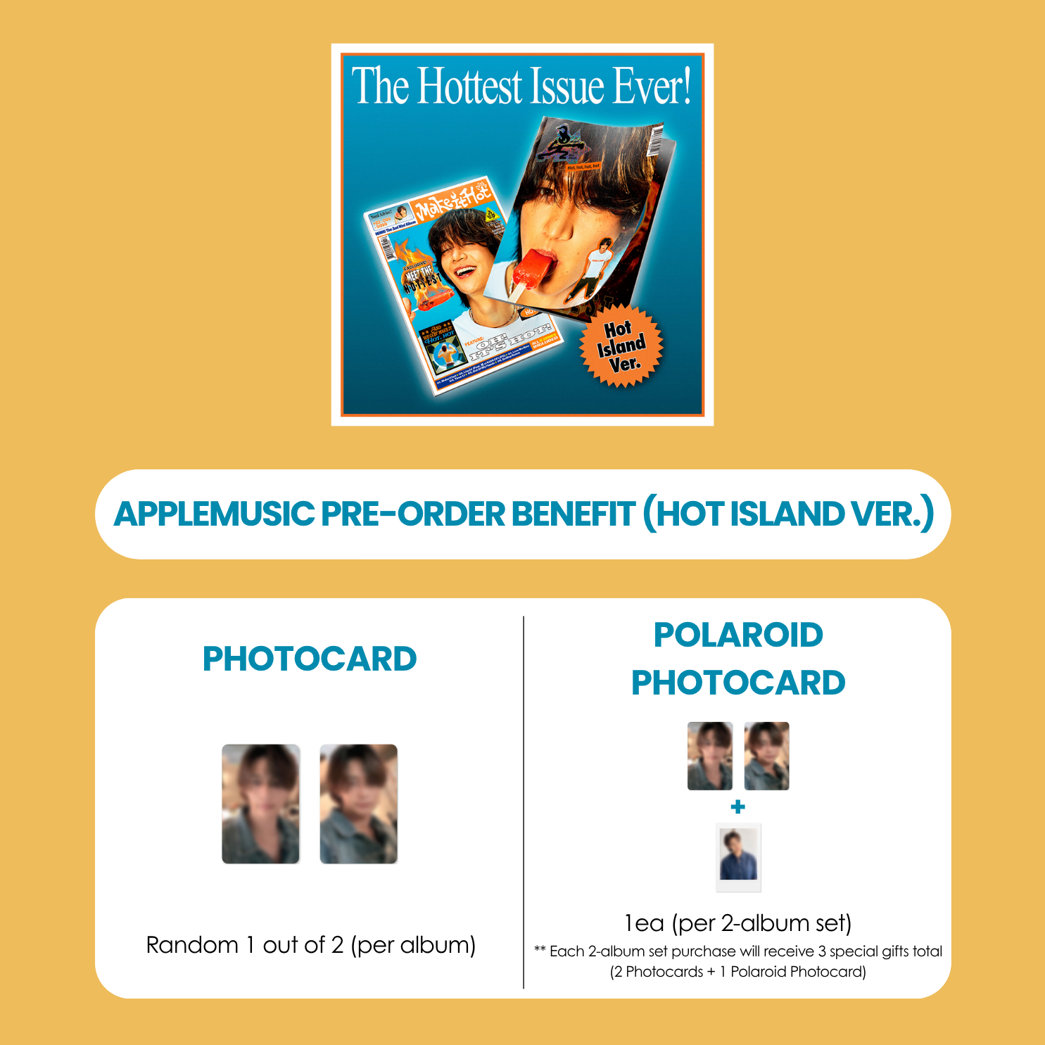 MINHO 2ND MINI ALBUM - MAKE IT HOT (HOT ISLAND VER.) + APPLEMUSIC PHOTOCARD (PRE-ORDER)