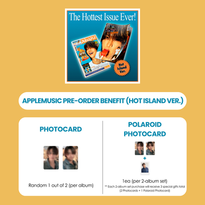 MINHO 2ND MINI ALBUM - MAKE IT HOT (HOT ISLAND VER.) + APPLEMUSIC PHOTOCARD