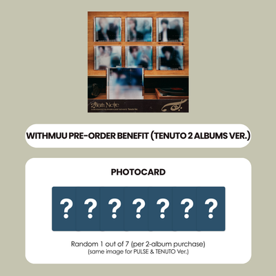 CLOSE YOUR EYES 4TH MINI ALBUM - 256TH NOTE (TENUTO VER.) (2 ALBUMS) + WITHMUU PHOTOCARD (PRE-ORDER)