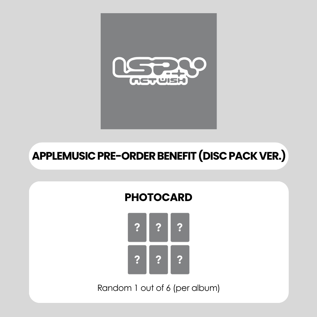 NCT WISH 4TH MINI ALBUM - I SPY (DISC PACK VER.) + APPLEMUSIC PHOTOCARD (PRE-ORDER)
