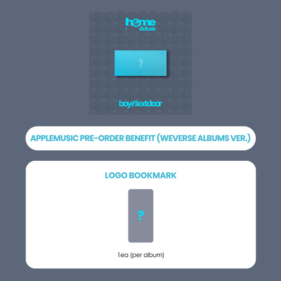 BOYNEXTDOOR 1ST STUDIO ALBUM REPACKAGE - HOME: DELUXE (WEVERSE ALBUMS VER.) + APPLEMUSIC BOOKMARK